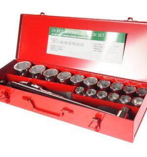 Набор головок торцевых 3/4" 6-ти гранных 19-50мм 21 предмет