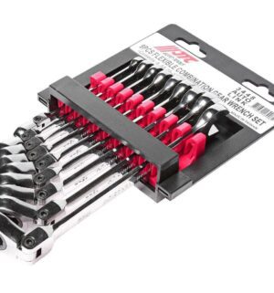 Набор ключей трещоточных с подвижной головкой 8-17мм 9 предметов