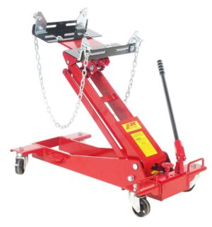 Домкрат подкатной 1т с вращающейся ручкой, высота подъема 200-750мм (для ДВС и КПП)