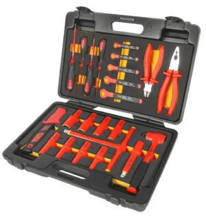 Набор головок торцевых изолированных до 1000V 1/2" 10-24мм, 24шт (в кейсе)