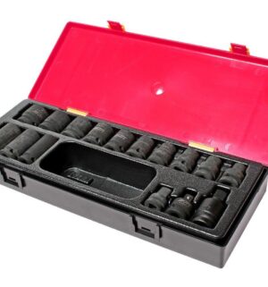 Набор головок торцевых ударных 6-гранных 1/2" 10-24мм 16 шт.