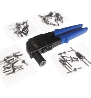 Заклепочник углового типа + заклепки 40 шт