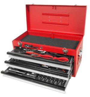 Набор инструментов в переносном инструментальном ящике (3 лотка) 65 пр.