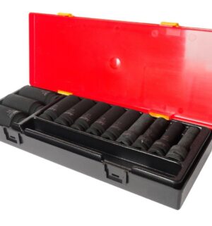 JTC-K4121 Набор головок торцевых глубоких ударных 6-гранных 1/2" 10-32мм (в кейсе) 12шт