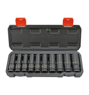 Набор ударных головок 1/2" удлиненных 10 пр. 10-24мм