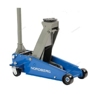 Домкрат подкатной 3 тонн 120-450 мм с резиновой насадкой