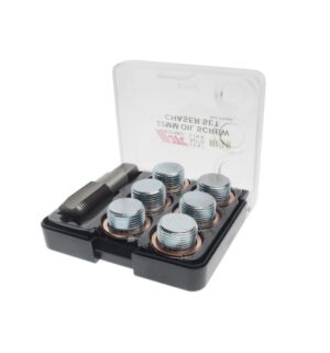 Набор инструментов для ремонта резьбы маслосливных отверстий 22мм в боксе