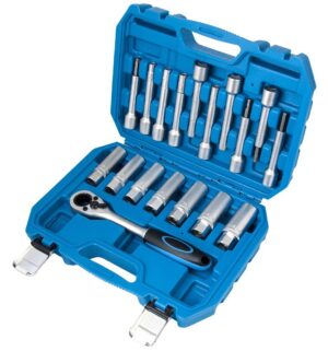 Набор инструмента для разбора стоек с проходной трещоткой, 18 предметов