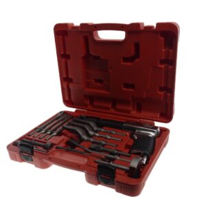 Пневматический молоток с набором зубил, 15 предметов