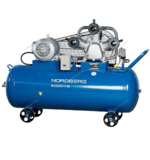 Компрессор 3-х поршневой., ременной, чугунная головка, 380В, ресивер. 300л, 1150л/мин