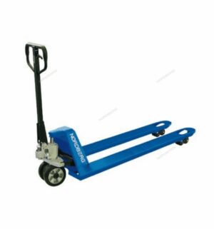 Тележка (Рохля) складская гидравлическая 2,5 т, усиленная, с ПУ колесами