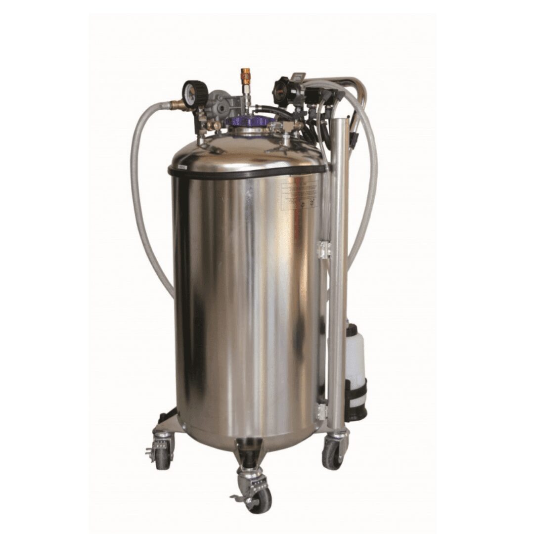 Установка для откачки топлива бензин/дизель из баков, пневмопривод, ёмкость 90 л.Установка для откачки топлива бензин/дизель из баков, пневмопривод, ёмкость 90 л.