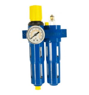 Фильтр-лубрикатор с регулятором давления и манометром, 1050 л/мин, 16 бар, 1/4"
