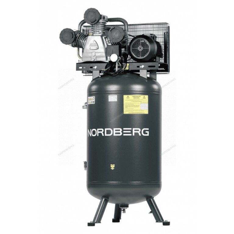 Компрессор вертикальный поршневой с ременной передачей 380В, ресив. 270л, 950л/мин