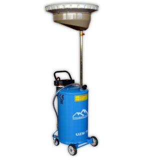 Установка 65 л. для слива масла с подъёмной ванной