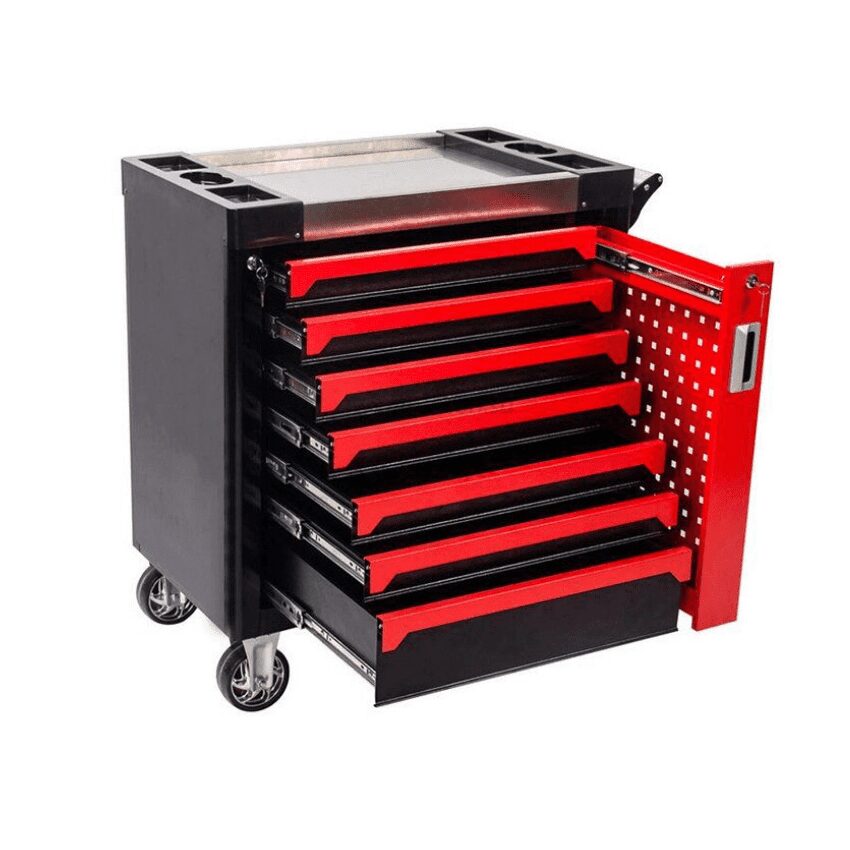 Тележка инструментальная 7 ящиков 196 предметов