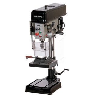 Станок сверлильный профессиональный (1100 Вт, 25 мм, вариатор скорости, нарезание резьбы, тиски)