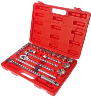 Набор головок торцевых 12-гранных 1/2" 10-32мм (в кейсе) 24 предмета