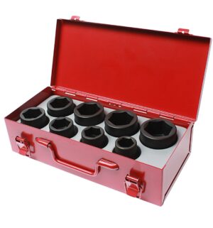 Набор головок торцевых ударных 6-гранных 3/4" 21-38мм (в кейсе) 8 предметов