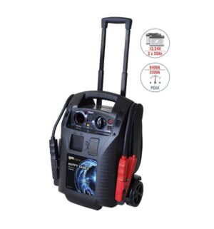 HAPPY TANK 2 - портативный бустер, пусковой ток 6400/3200 А, 12-24 B, 2х33 А*ч., с заряд. ус-вом