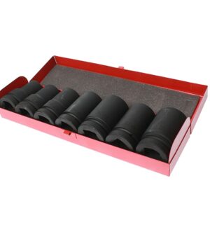 Набор головок торцевых ударных 6-гр. 1" глубоких 24-38мм 7 пр.