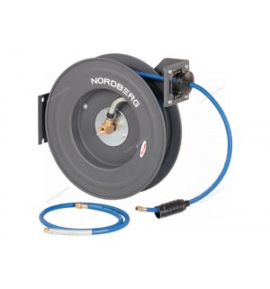 Шланг воздушный на стальной катушке, гибридный ПВХ диам. 08х12 мм, 20 метров