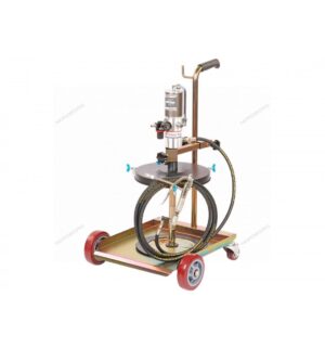 Установка пневматическая для раздачи густой смазки из бочек 20-60 л, с тележкой