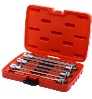 Набор головок торцевых и насадок 1/2" 6-ти гр. T40-T70 удлиненные 6 пр.