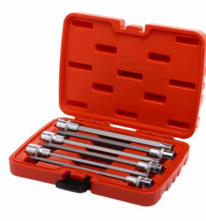 Набор головок торцевых и насадок 1/2" 6-ти гр. T40-T70 удлиненные 6 пр.