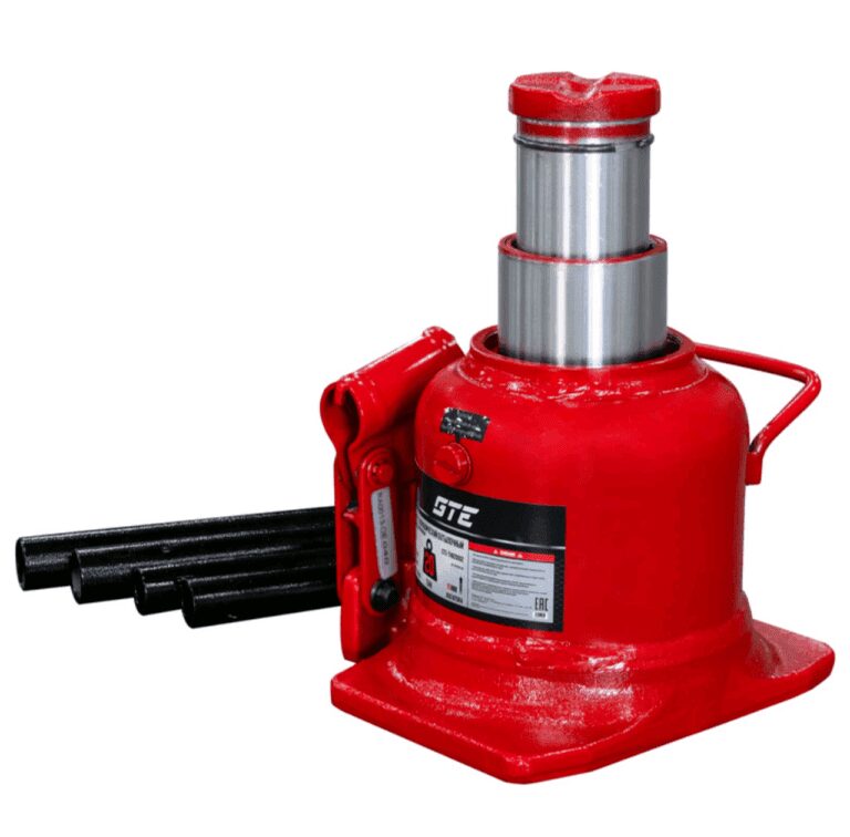 Домкрат бутылочный 20т 150-245мм низкопрофильный 2-х плунжерный