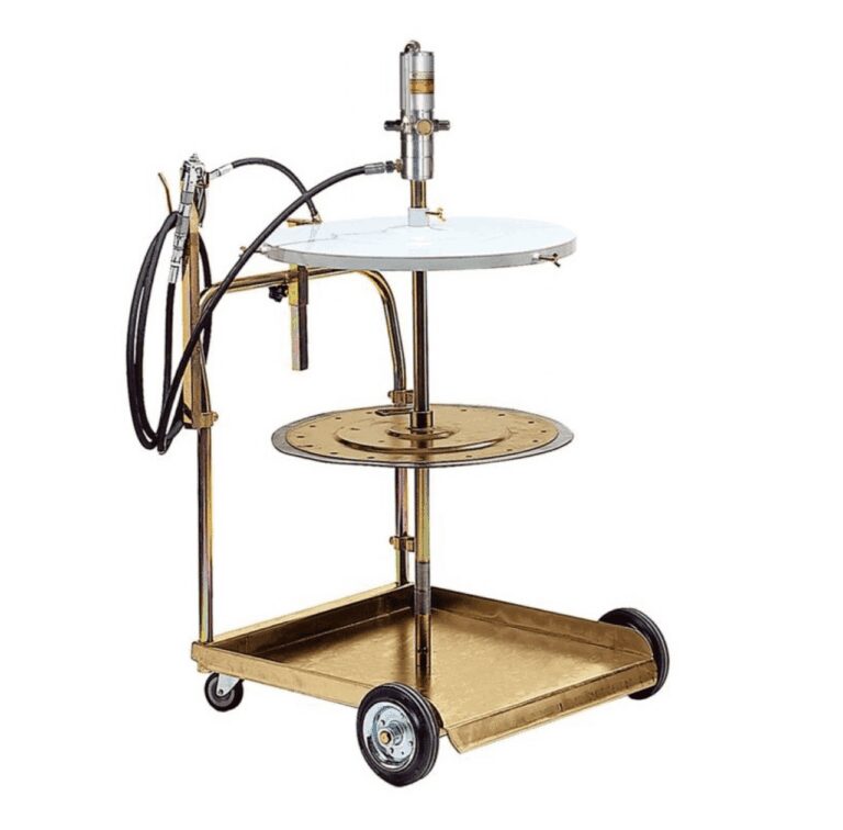 Передвижной комплект для раздачи смазок из бочек 180-220 кг.