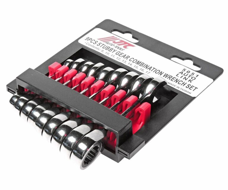 Набор ключей трещоточных укороченных 8-17мм, 9 предметов