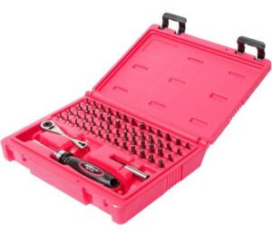 Набор бит c мини-трещоткой и отверткой с храповым механизмом