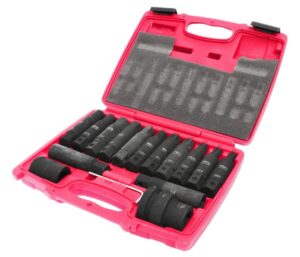 Набор вставок ударных 3/4" TORX T60-T100, E18-E24, HEX H17-H24