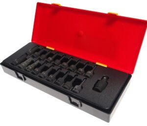 Набор головок торцевых ударных 3/8"(в кейсе) 19 предметов