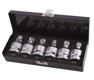 Набор головок ударных 3/4" TORX, SPLINE 6 предметов