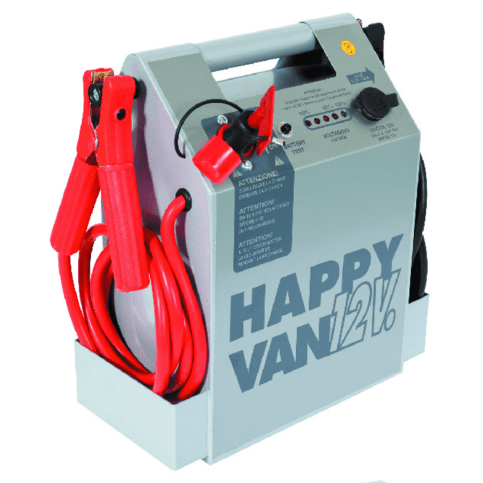 HAPPY VAN - портативный бустер, пусковой ток 2500 А, 12 B, 26 А*ч
