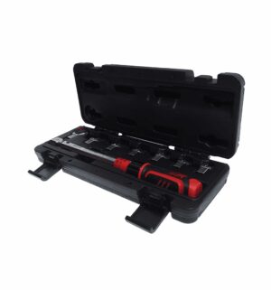 Ключ динамометрический 9х12 с набором рожковых насадок 8 пр. (7-13мм), диапазон 10-60 н/м