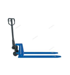 Тележка (Рохля) складская гидравлическая с низким подхватом 1 т, с ПУ колесами