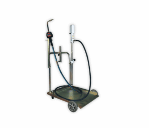 Комплект для раздачи масла из бочек с насосом и тележкойКомплект для раздачи масла из бочек с насосом и тележкой