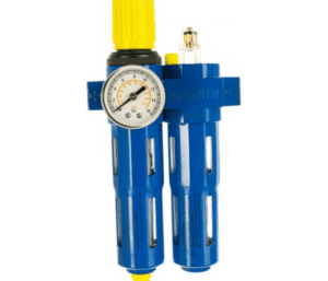 Фильтр-лубрикатор с регулятором давления и манометром, 1050 л/мин, 16 бар, 1/4"