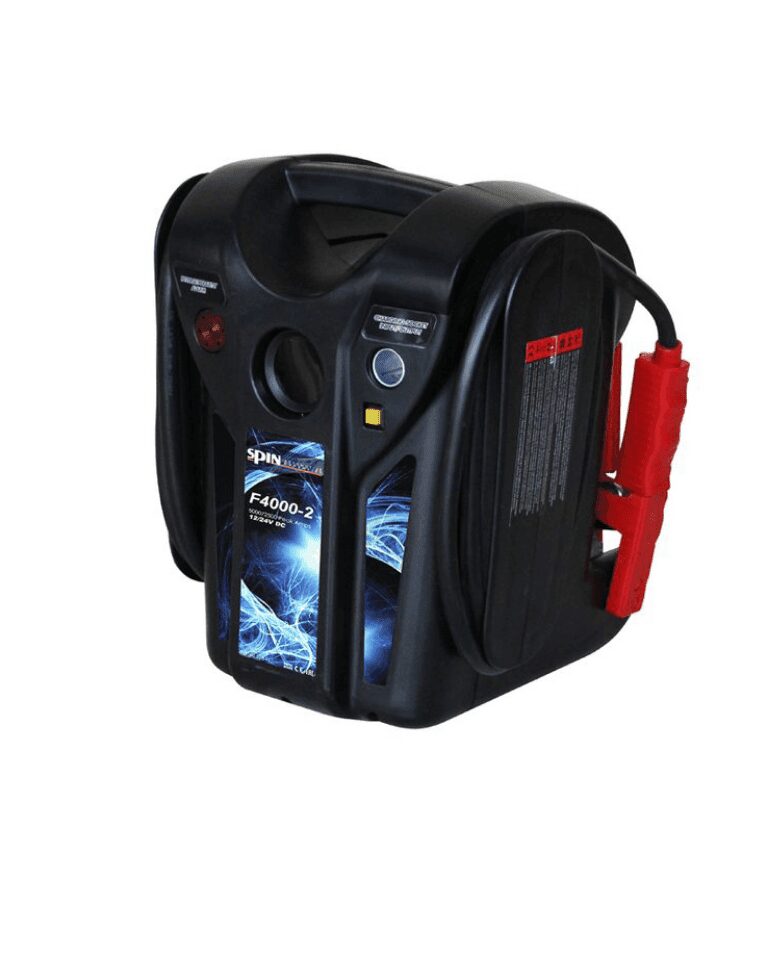 F4000 портативный бустер, пусковой ток 2000/4000 А, 12-24 B, 2*22 А*ч