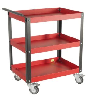 Тележка инструментальная открытого типа 684х469х870мм, 3 полки