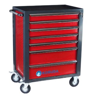 Тележка инструментальная 7 секций, красная