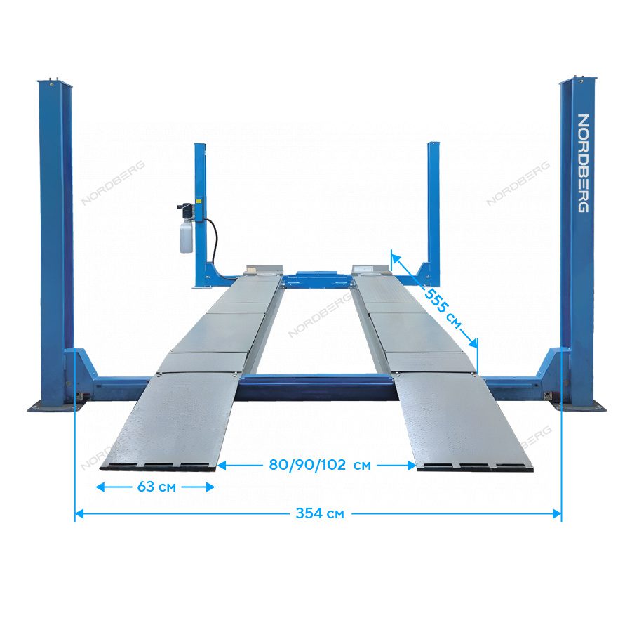 Подъемник 4-Стоечный 6,5 Т, Для Сход-Развала Подъемник 4-стоечный 6,5 т, для сход-развала — изображение 5