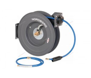 Шланг воздушный на стальной катушке, гибридный ПВХ диам. 08х12 мм, 20 метров