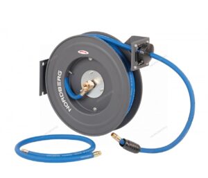 Шланг воздушный на стальной катушке, гибридный ПВХ диам. 12х18 мм, 15 м