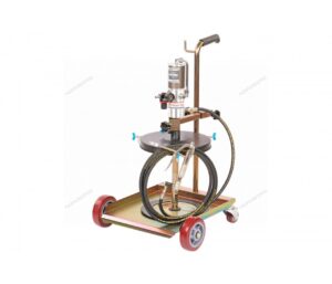 Установка пневматическая для раздачи густой смазки из бочек 20-60 л, с тележкой