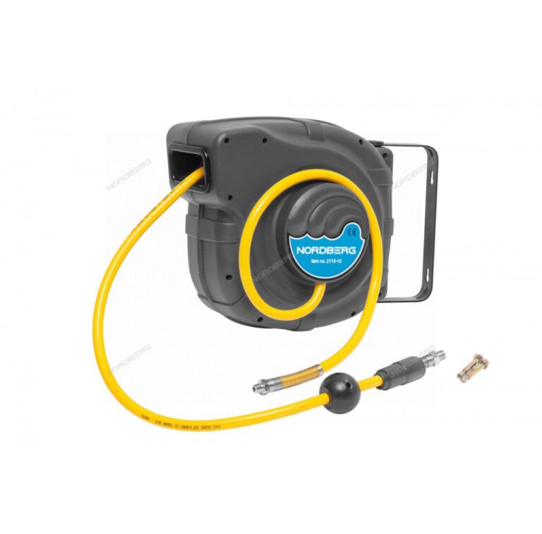 Шланг воздушный на катушке, ПВХ, диам. 10x16 мм 14+1 м