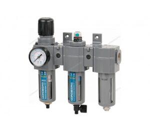 Фильтр воздушный с редуктором (5µm) + фильтр тонкой очистки (0,01µm) + осушитель 1/2"